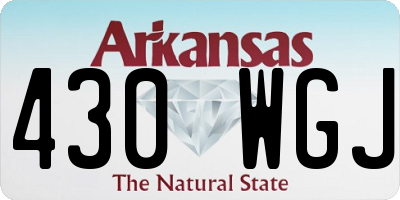AR license plate 430WGJ