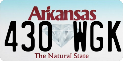 AR license plate 430WGK