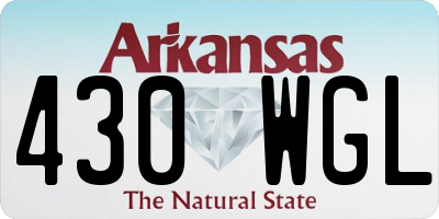 AR license plate 430WGL