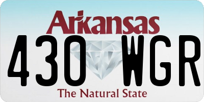 AR license plate 430WGR