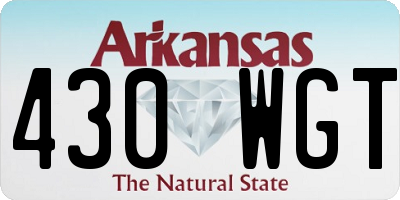 AR license plate 430WGT
