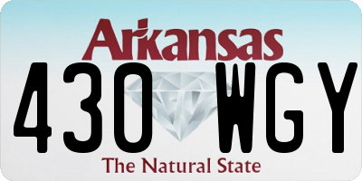 AR license plate 430WGY
