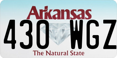 AR license plate 430WGZ