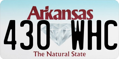 AR license plate 430WHC