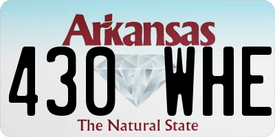 AR license plate 430WHE