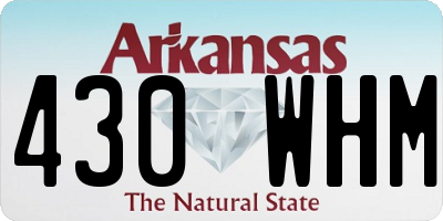 AR license plate 430WHM