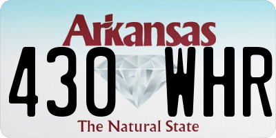 AR license plate 430WHR