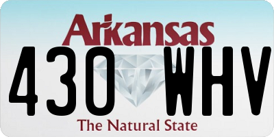 AR license plate 430WHV