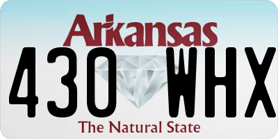 AR license plate 430WHX