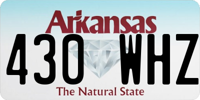 AR license plate 430WHZ