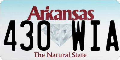AR license plate 430WIA