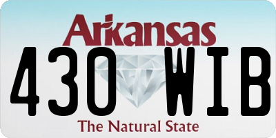 AR license plate 430WIB
