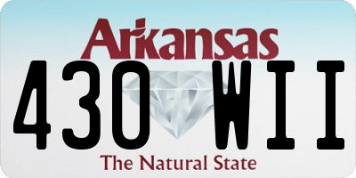 AR license plate 430WII