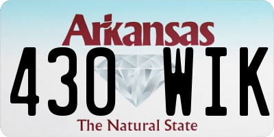AR license plate 430WIK