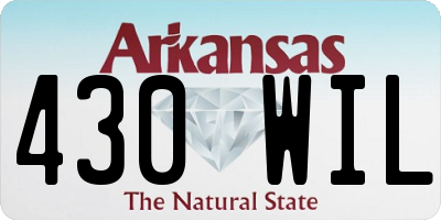 AR license plate 430WIL