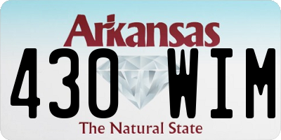 AR license plate 430WIM