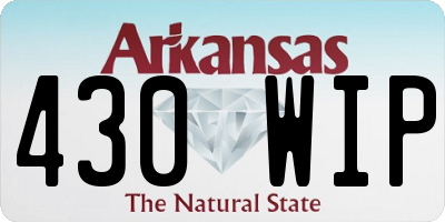 AR license plate 430WIP