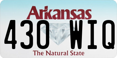 AR license plate 430WIQ