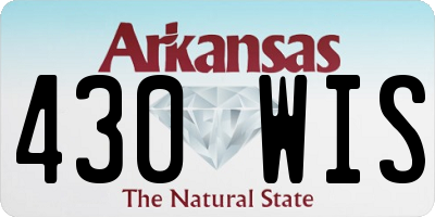AR license plate 430WIS