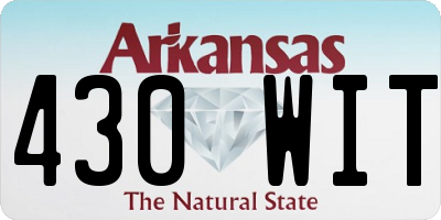 AR license plate 430WIT