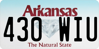AR license plate 430WIU