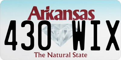 AR license plate 430WIX
