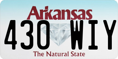 AR license plate 430WIY