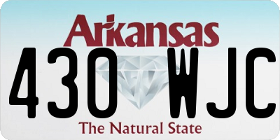 AR license plate 430WJC