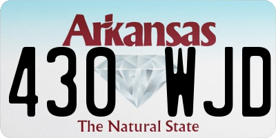 AR license plate 430WJD