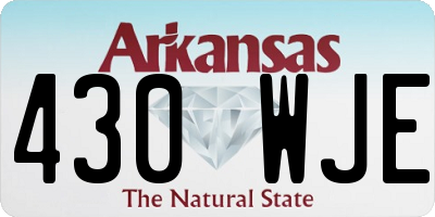 AR license plate 430WJE