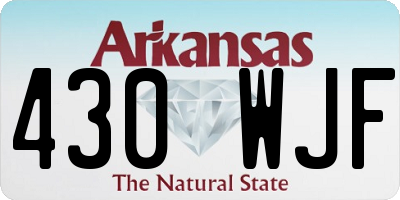 AR license plate 430WJF