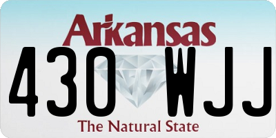 AR license plate 430WJJ