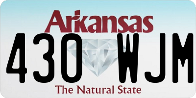 AR license plate 430WJM