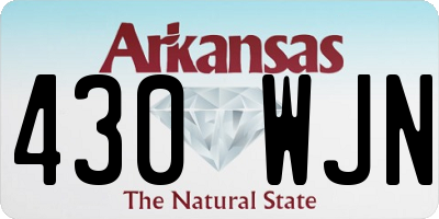 AR license plate 430WJN