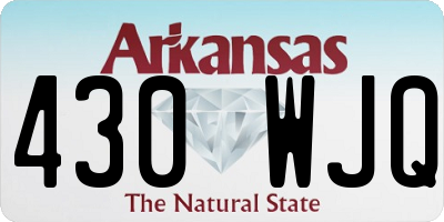 AR license plate 430WJQ
