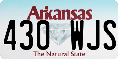 AR license plate 430WJS