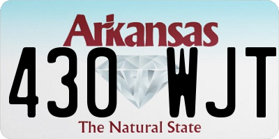 AR license plate 430WJT