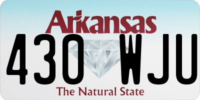 AR license plate 430WJU