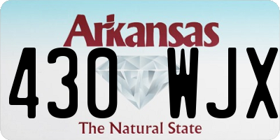 AR license plate 430WJX