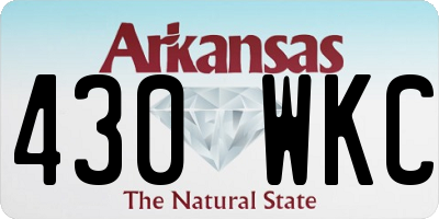 AR license plate 430WKC