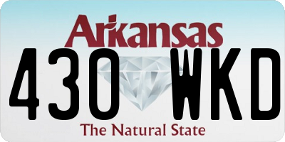 AR license plate 430WKD