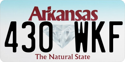 AR license plate 430WKF