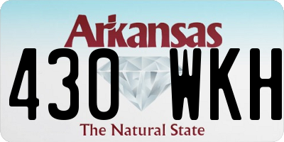AR license plate 430WKH