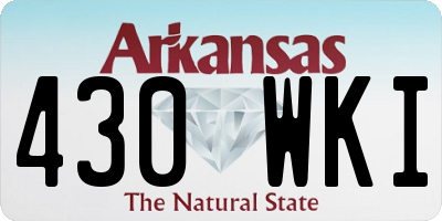 AR license plate 430WKI