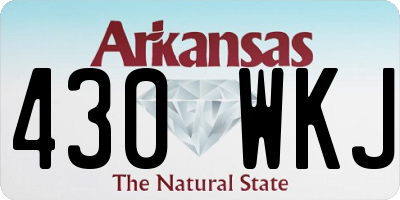 AR license plate 430WKJ
