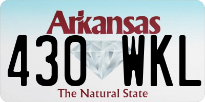 AR license plate 430WKL