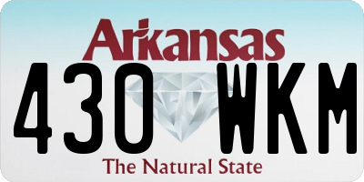 AR license plate 430WKM