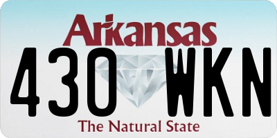 AR license plate 430WKN