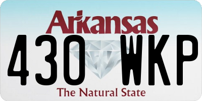 AR license plate 430WKP