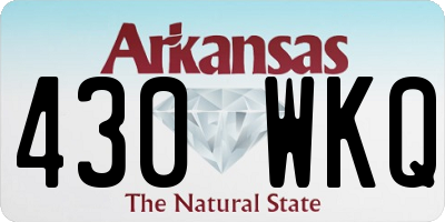 AR license plate 430WKQ